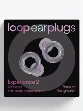 Loop experience 2 holographic titanium earplugs